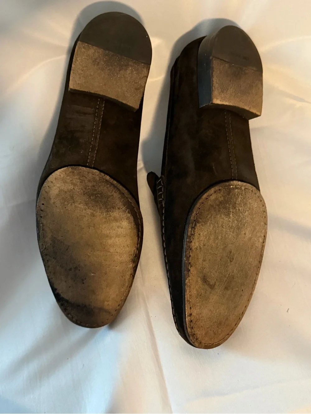 Louis Vuitton Dark Brown Suede Tassel Loafers